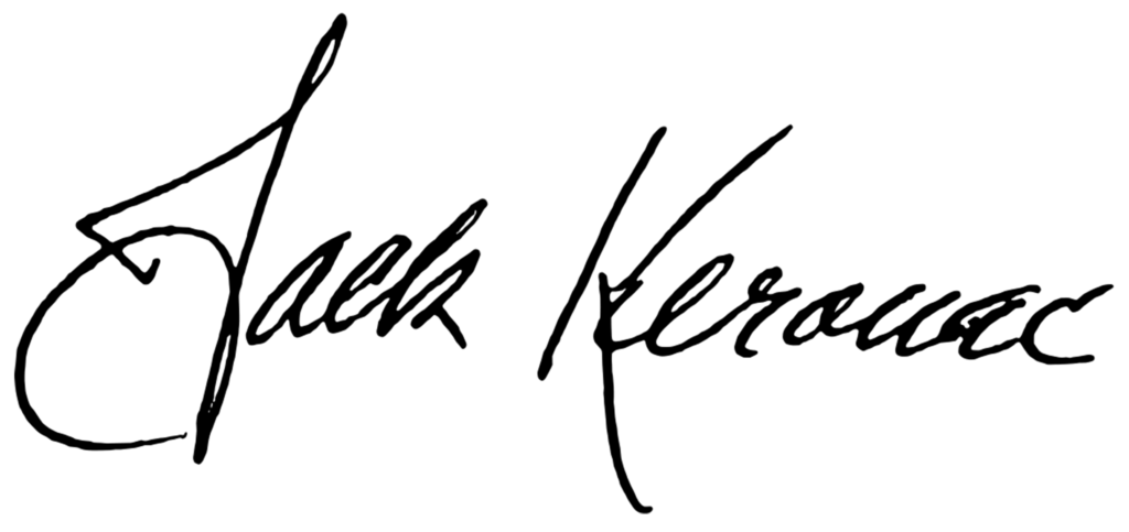 A green background with the name of a person